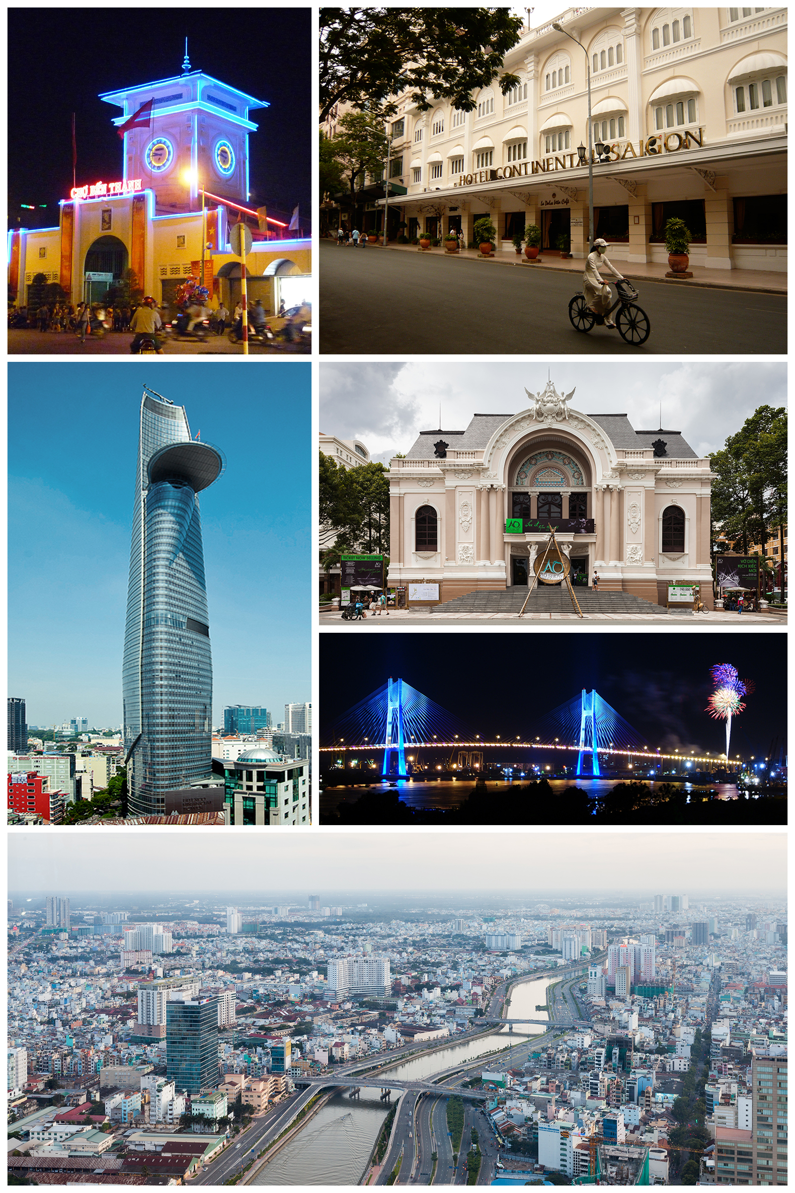 Foto real de referência turística de Ho Chi Minh, Vietnã