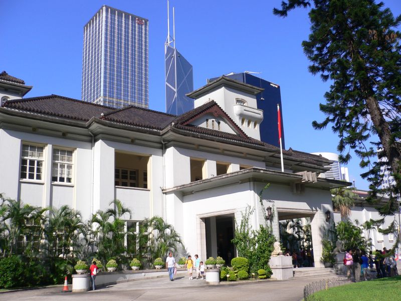 Foto real de referência turística de Hong Kong, China