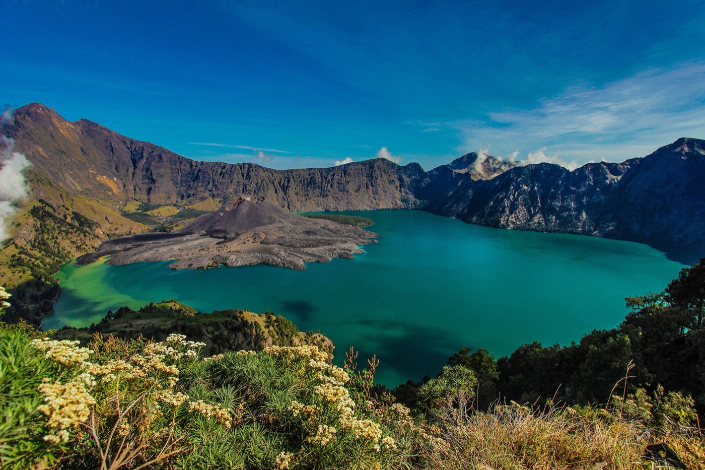 Foto real de referência turística de Lombok, Indonésia