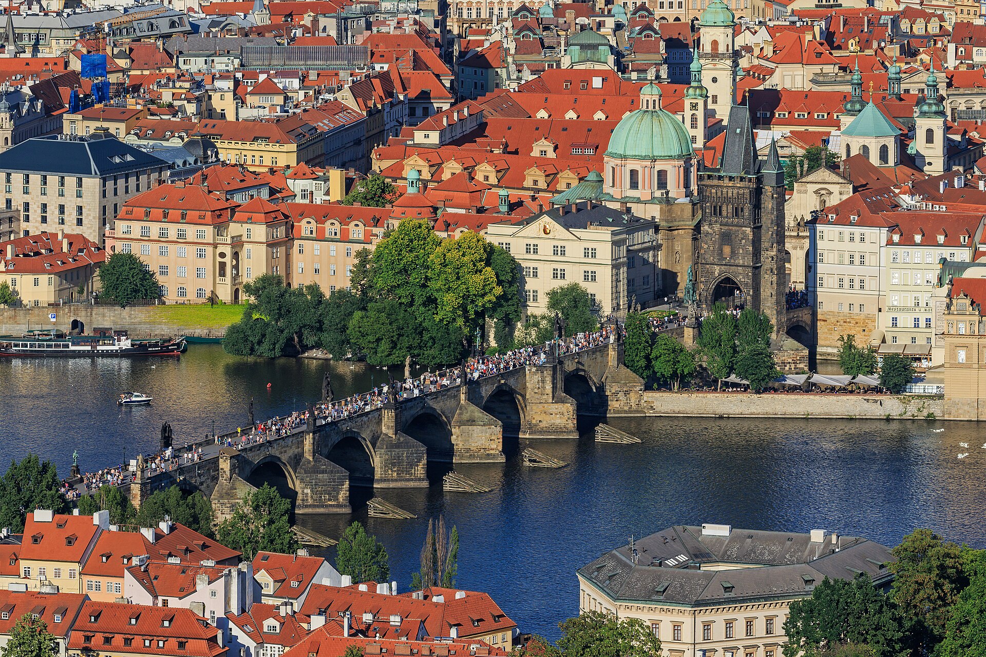 Foto real de referência turística de Praga, Tchéquia