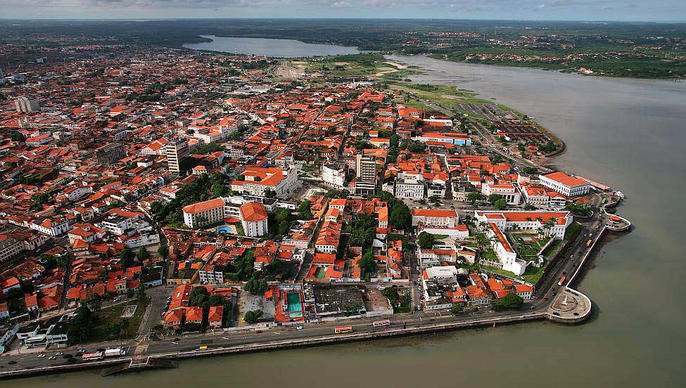 Foto real de referência turística de São Luís, Brasil